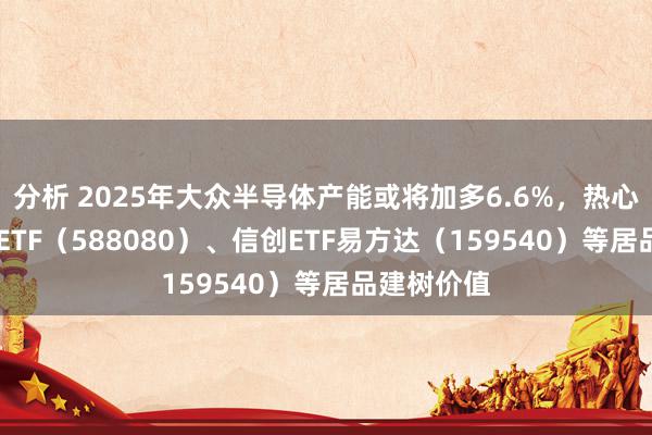 分析 2025年大众半导体产能或将加多6.6%，热心科创板50ETF（588080）、信创ETF易方达（159540）等居品建树价值