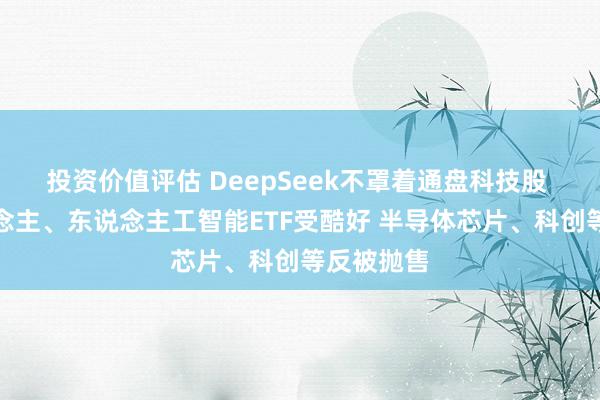 投资价值评估 DeepSeek不罩着通盘科技股 机器东说念主、东说念主工智能ETF受酷好 半导体芯片、科创等反被抛售